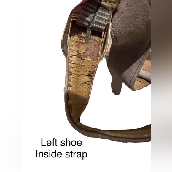 Clarks Palmdale Dasha Nude Suede Wedges 9.5 - Picture 7 of 10